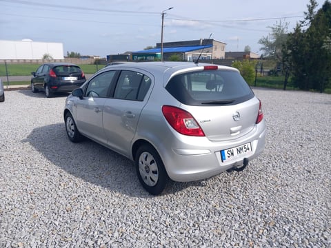 Silver Opel Corsa